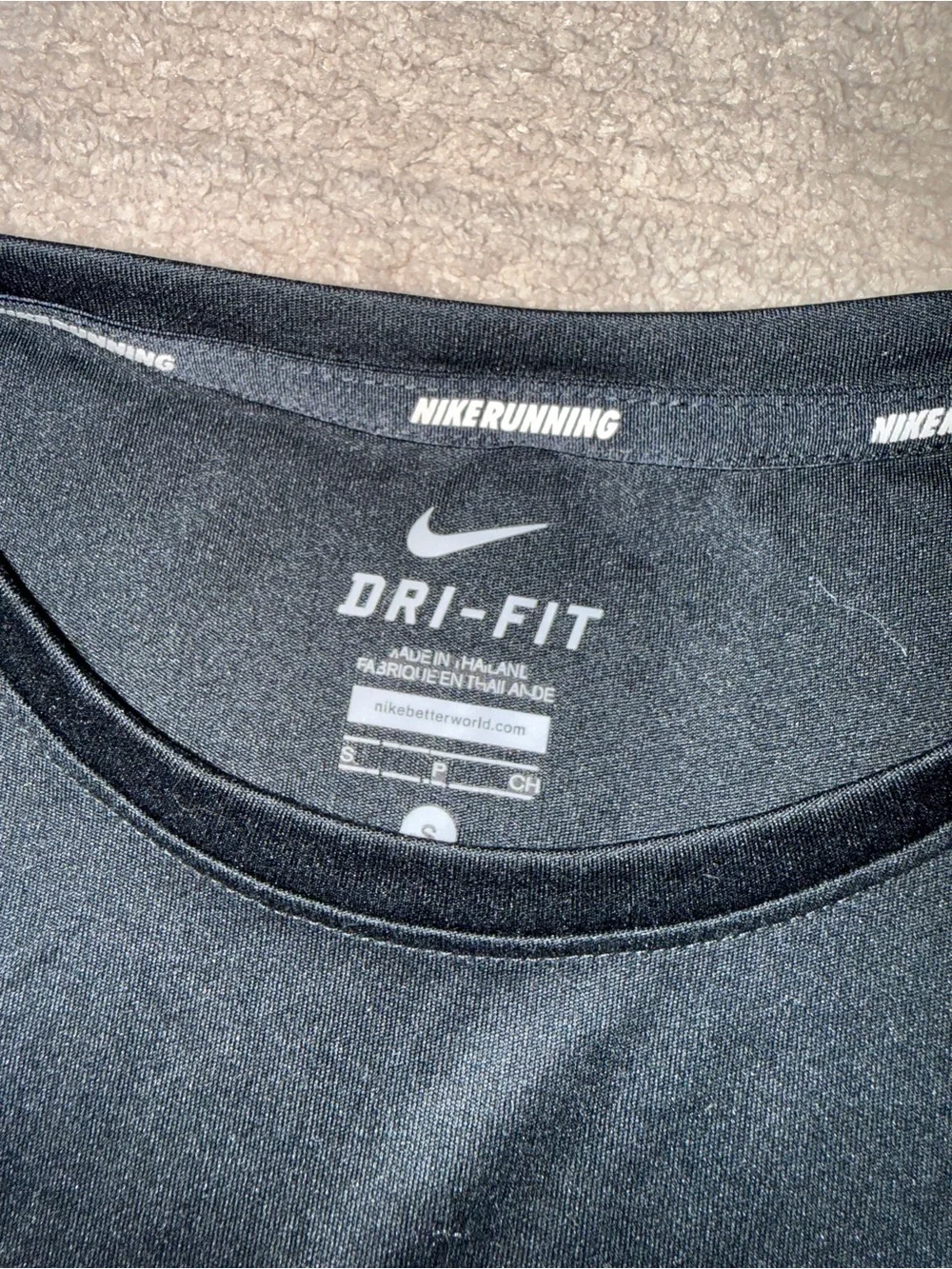 Nike Black Dri-FIT Women's Short Sleeve Tee with Red CLIF Logo